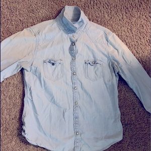 Light wash denim shirt